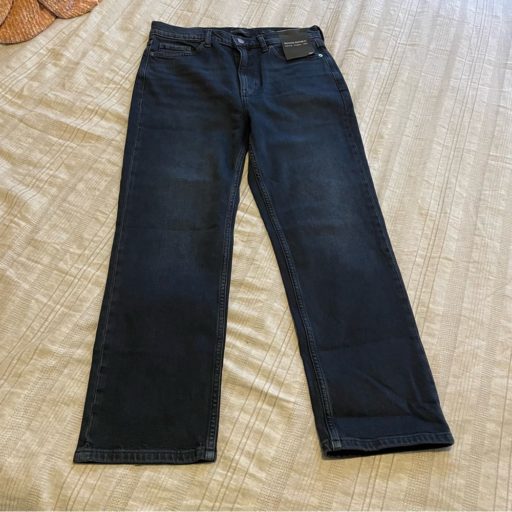 Banana Republic High Rise Straight Ankle Jean